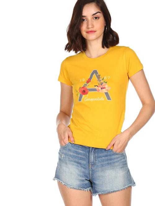 round neck graphic tee  - 18022199 - Very Small Image - 1