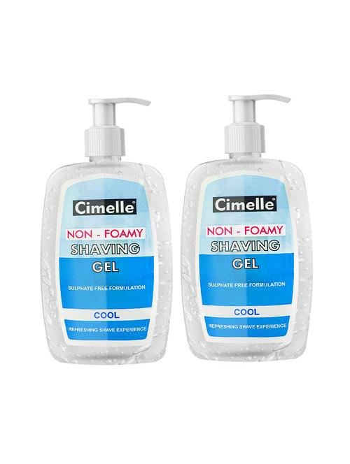 cimelle cool non- foamy shaving gel, 500ml each, pack of 2 - 18022594 - Very Small Image - 1