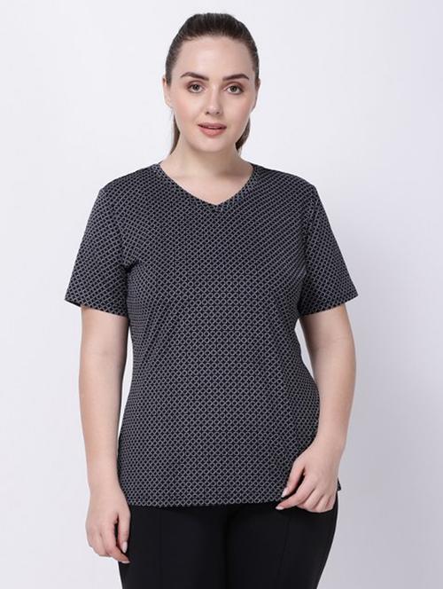 women's all over print v neck t-shirt - 18022706 - Very Small Image - 1