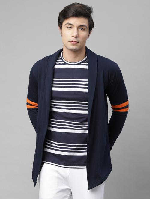 navy blue striped shrug - 18023223 - Very Small Image - 1