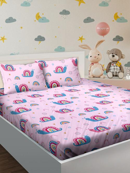 pink cotton bedsheet - 18024434 - Very Small Image - 1