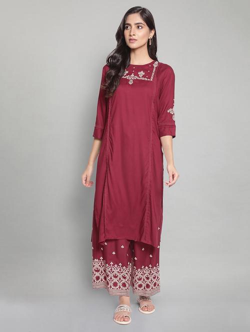 women's straight kurta - 18025621 - Very Small Image - 1