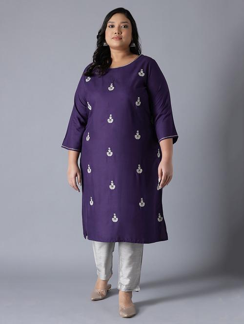 women's straight kurta - 18025628 - Very Small Image - 1