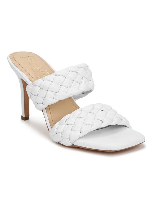 white pu mules sandals - 18025853 - Very Small Image - 1