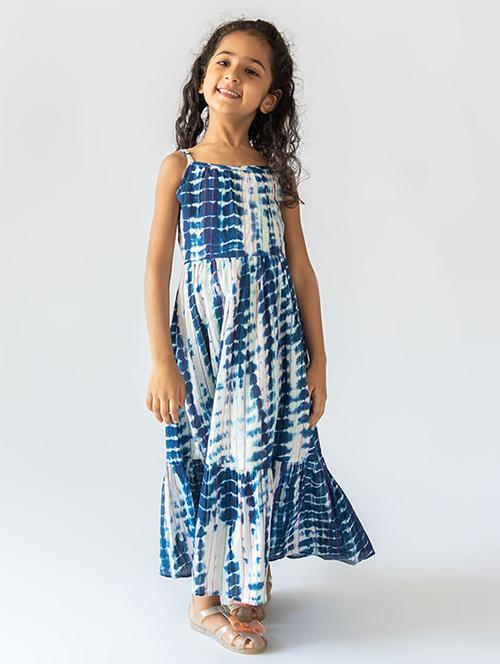 girls square neck sleeveless frock - 18026354 - Very Small Image - 1