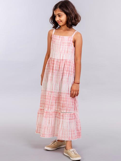 girls shoulder strap sleeveless frock - 18026364 - Very Small Image - 1