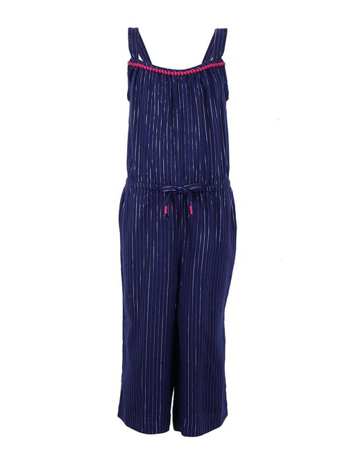 blue striped full length jumpsuit  - 18026389 - Very Small Image - 1
