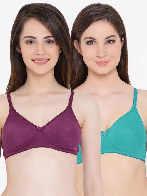 set of 2 solid t-shirt bra - 18027044 - Very Small Image - 1