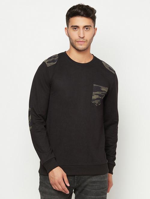 mens placement print sweatshirt - 18027399 - Very Small Image - 1
