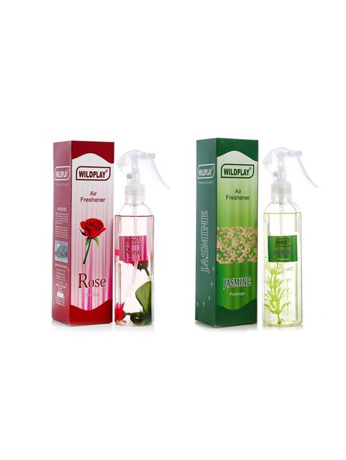 wildplay combo room freshener 250ml rose, 250ml jasmine - 18027531 - Very Small Image - 1