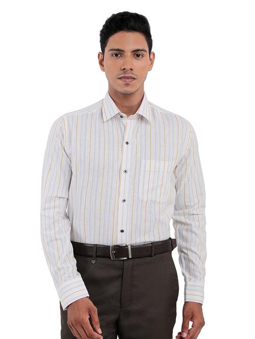 white striped formal shirt - 18028339 - Very Small Image - 1