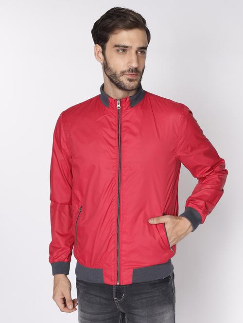 red solid bomber jacket - 18029145 - Very Small Image - 1