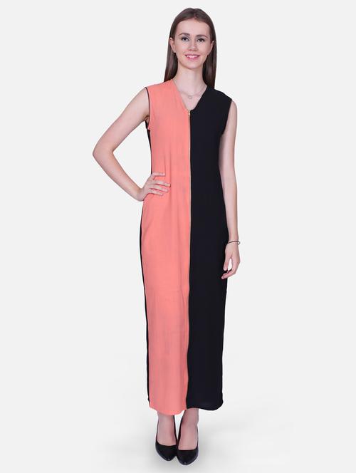 sleeveless color block pencil dress - 18029806 - Very Small Image - 1