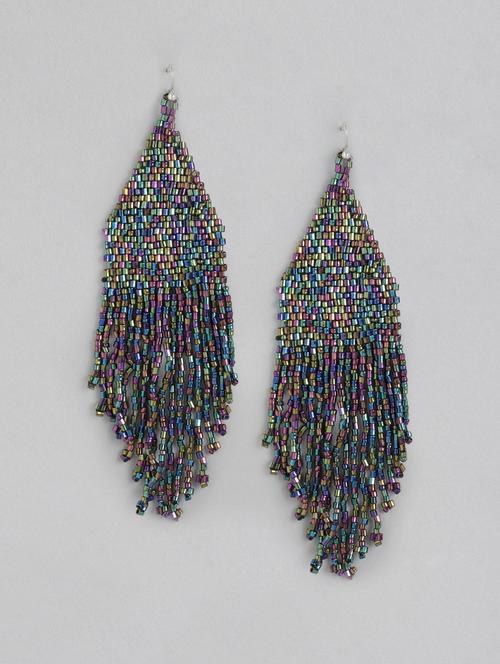 multi colored metal drop earring - 18030197 - Very Small Image - 1