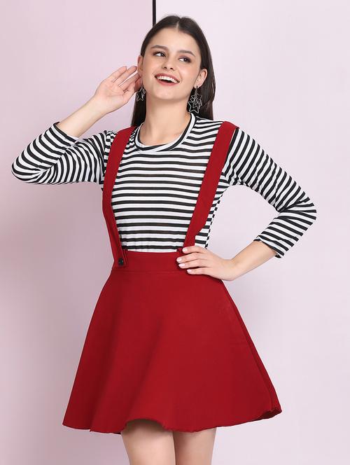 mid rise dungaree skirt  - 18030263 - Very Small Image - 1