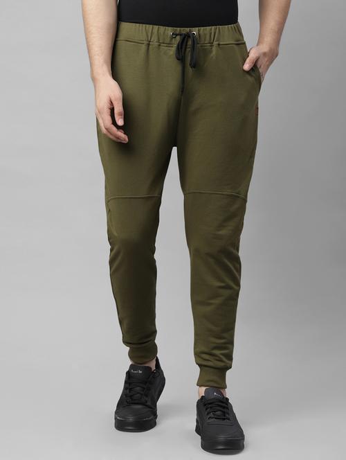 men solid mid rise full length jogger - 18030787 - Very Small Image - 1