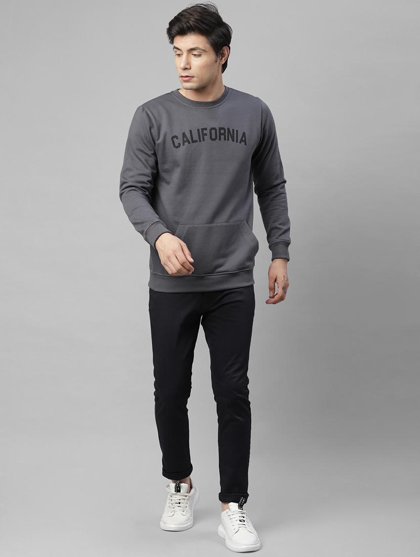 mens chest print sweatshirt - 18030793 - Standard Image - 3