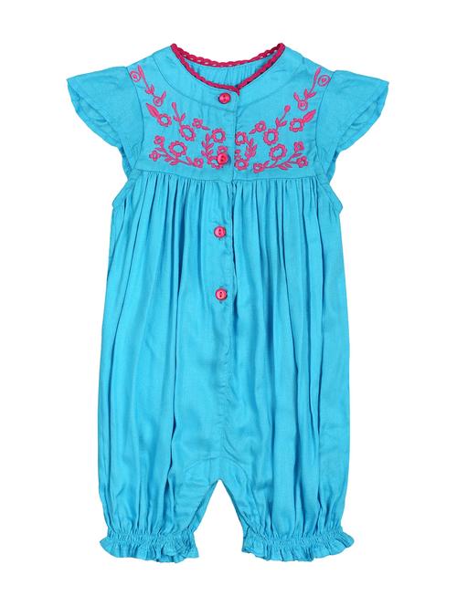 mandarin neck embroidered detail onesies  - 18031000 - Very Small Image - 1