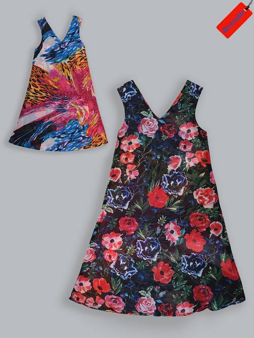 girls v neck sleeveless frock - 18031460 - Very Small Image - 1