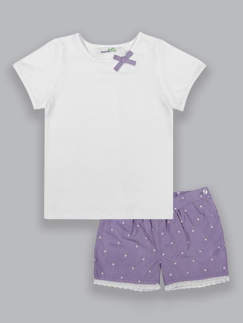 purple printed twin sets - 18031604 - Very Small Image - 1