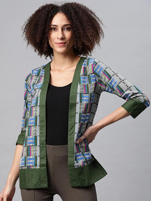 grey crepe shrug - 18032210 - Very Small Image - 1