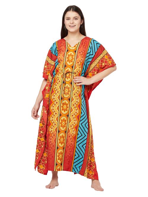 v-neck printed kimono - 18033010 - Very Small Image - 1