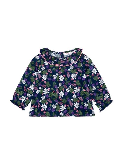 navy blue printed regular top - 18033127 - Very Small Image - 1