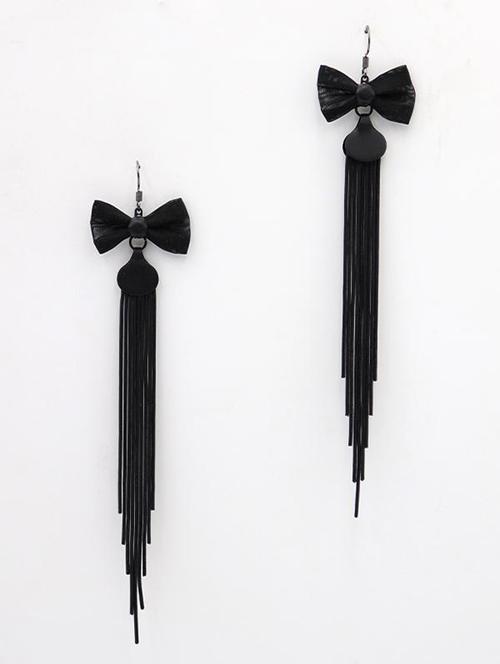  black embellished earring - 18033940 - Very Small Image - 1