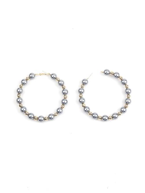  white hoop earring - 18034004 - Very Small Image - 1