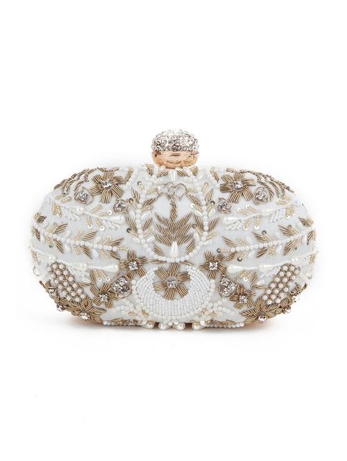 white metal regular clutch - 18034904 - Very Small Image - 1