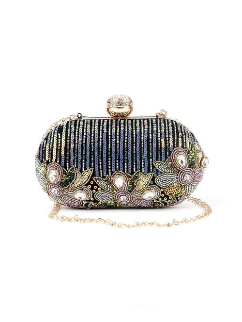 black polyester regular clutch - 18034915 - Very Small Image - 1