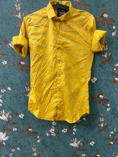 yellow shirt cotton  - 18037012 - Very Small Image - 1
