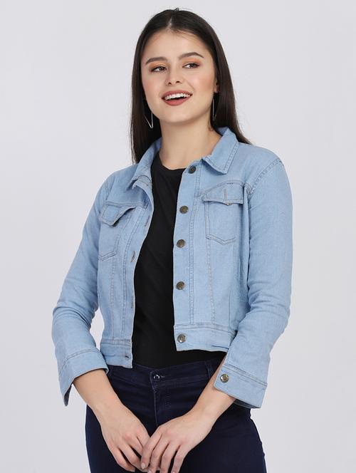 blue denim summer jacket - 18038156 - Very Small Image - 1