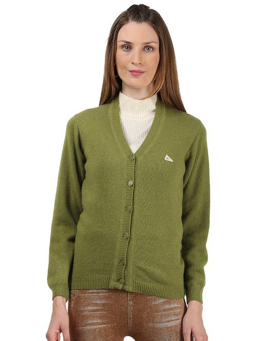 v-neck wool cardigan - 18038869 - Very Small Image - 1