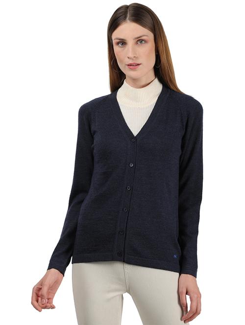 v-neck wool cardigan - 18039029 - Very Small Image - 1