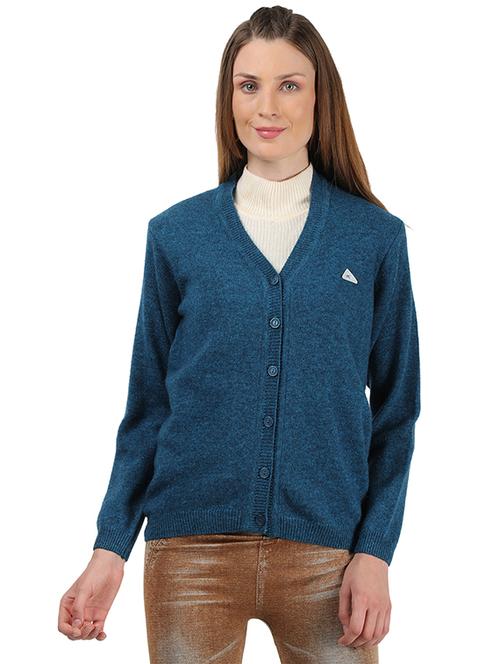 v-neck wool cardigan - 18039044 - Very Small Image - 1