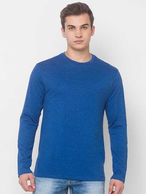 blue solid t-shirt - 18039575 - Very Small Image - 1