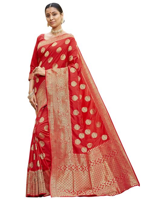 women's banarasi saree with blouse - 18041177 - Very Small Image - 1