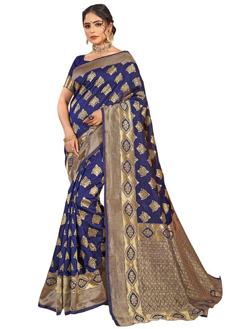 women's banarasi saree - 18041192 - Very Small Image - 1