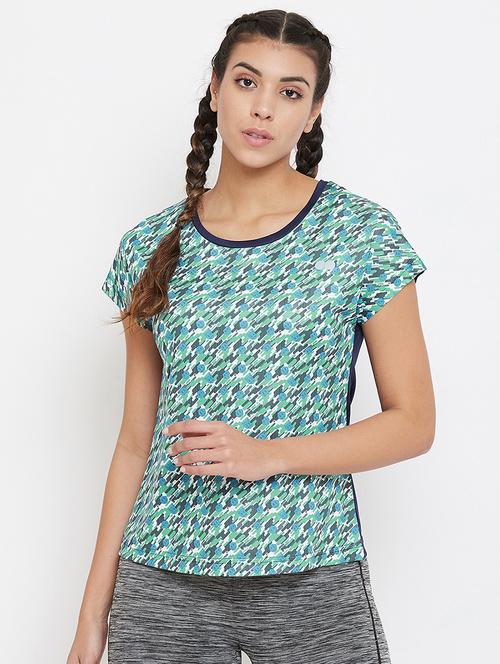 women's all over print round neck t-shirt - 18041592 - Very Small Image - 1