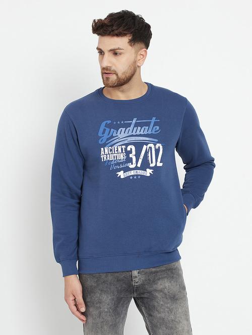 blue printed sweatshirt - 18041639 - Very Small Image - 1