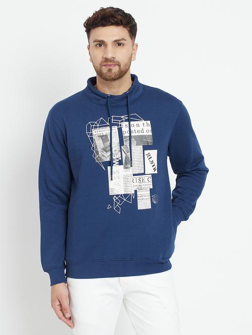 blue front printed sweatshirt - 18041650 - Very Small Image - 1