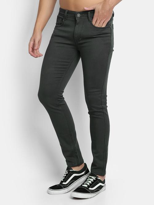 grey plain denim jeans - 18042382 - Very Small Image - 1