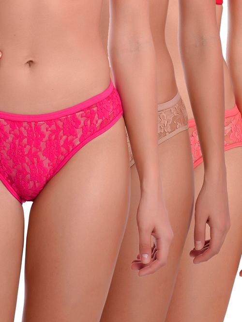 set of 3 net bikini panty - 18042494 - Very Small Image - 1