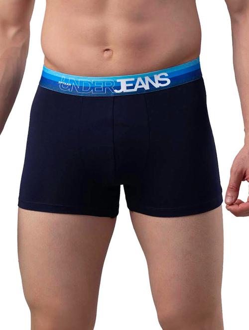 set of 2 navy blue solid trunks - 18043363 - Very Small Image - 1
