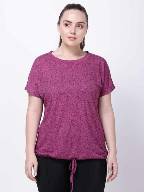 round neck melange tee  - 18043409 - Very Small Image - 1