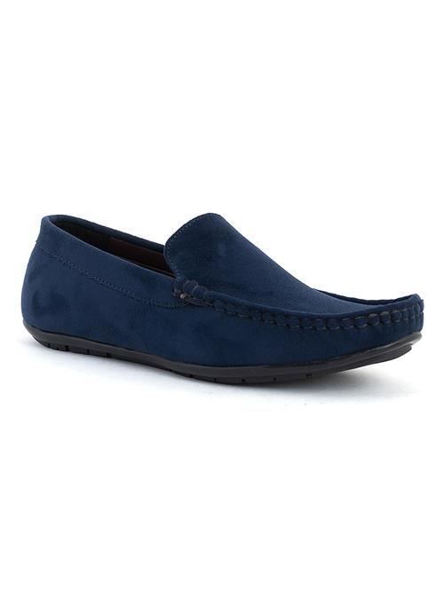 blue synthetic slip on loafers - 18043487 - Very Small Image - 1