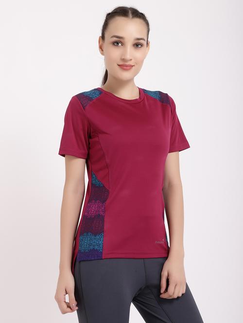 women's front print round neck t-shirt - 18043532 - Very Small Image - 1