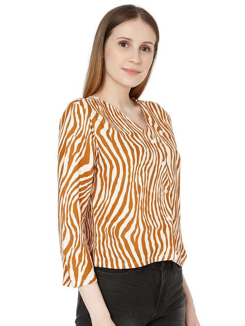 v-neck animal top  - 18044219 - Very Small Image - 1