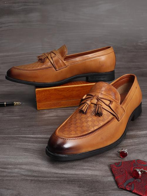 leather slip on loafers - 18044296 - Very Small Image - 1